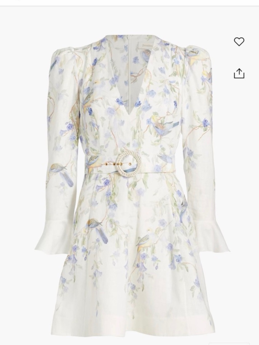 Zimmermann Natura Linen Dress